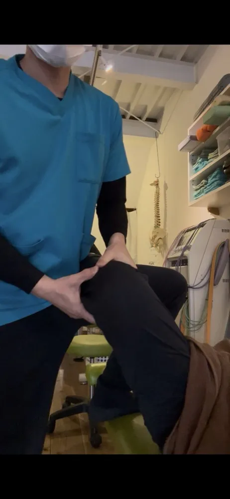 膝のストレッチ